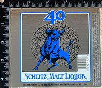 Schlitz Malt Liquor Label