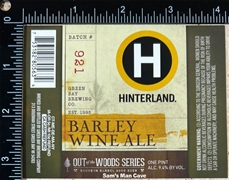 Hinterland Barley Wine Ale Label