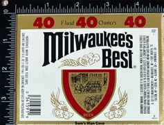 Milwaukee's Best Beer Label