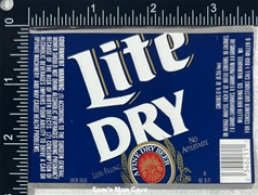 Lite Dry Beer Label