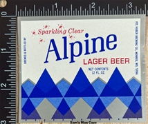 Alpine Lager Beer Label