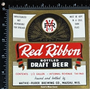 Red Ribbon Beer IRTP Label
