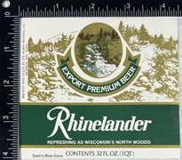 Rhinelander Beer Label
