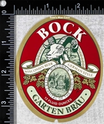 Capital Brewery Bock Garten Brau Label