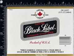 Carling Black Label Beer Label