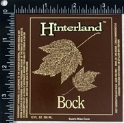 Hinterland Bock Beer Label