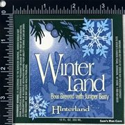 Hinterland Winter Land Beer Label