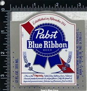 Pabst Blue Ribbon Beer Label