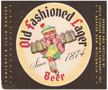 Old Fashion Lager Beer Label