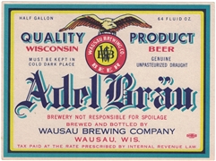 Adel Brau IRTP Beer Label