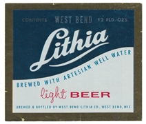 Lithia Light Beer Label