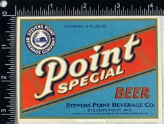 Point Special Beer IRTP Label