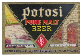Potosi Pure Malt Beer IRTP Label