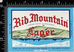 Rib Mountain Beer Label