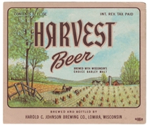 Harvest Beer IRTP Label