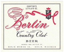 Berlin Country Club Beer Label