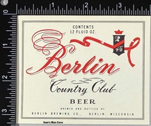 Berlin Country Club Beer Label