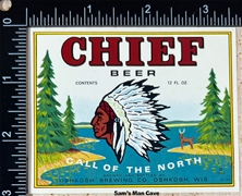 Chief Beer Label