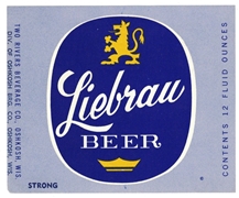 Liebrau Beer Label