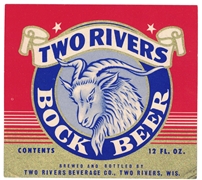 Two Rivers Bock Beer Label
