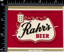 Rahr's Beer Label