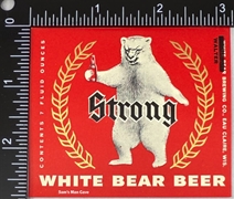 White Bear Strong Beer Label