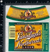 Leinenkugel's Northwoods Lager Beer Label with neck