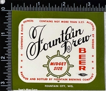 Fountain Brew Beer Label