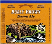 Burly Brown Ale Beer Label