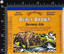 Burly Brown Ale Beer Label