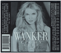 Wanker Light Cherie Beer Label