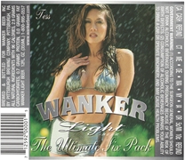 Wanker Light Tess Beer Label