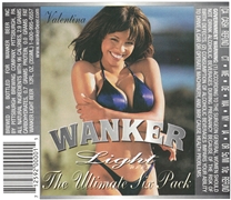 Wanker Light Valentina Beer Label