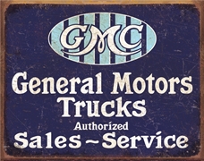 GMC Trucks Tin Sign