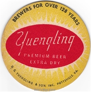 Yuengling Over 128 Years Beer Coaster