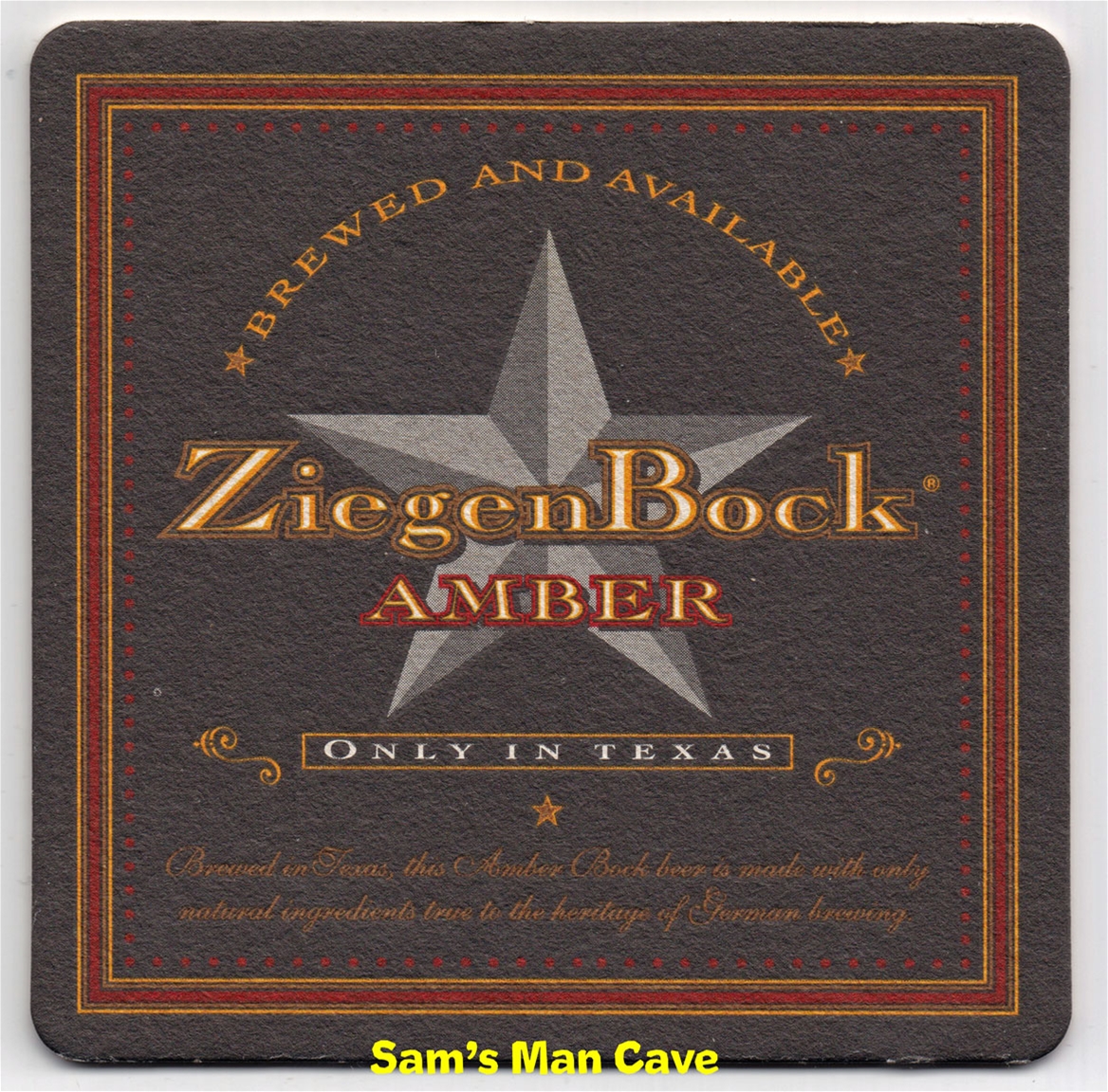 Ziegenbock Amber Beer Coaster