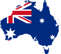 Australian Flag Map Tap Handle