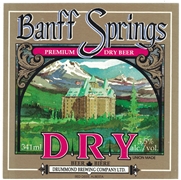 Banff Springs Dry Beer Biere Label