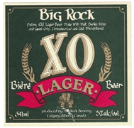 Big Rock XO Lager Biere Beer Label