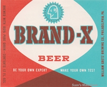 Brand X Beer Label
