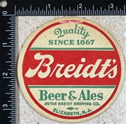 Breidt's Beer & Ales Coaster