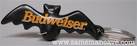 Budweiser Bat Bottle Opener Keychain