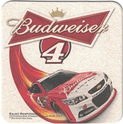 Budweiser NASCAR 4 Beer Coaster