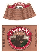 Catamount Amber with neck label Beer Label