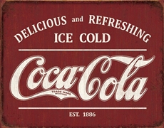 Coca Cola EST 1886 Metal Sign