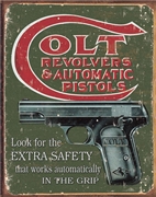 Colt Extra Safety Metal Sign