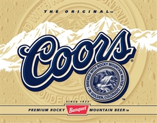 Coors Banquet Label Metal Sign