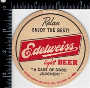 Edelweiss Light Beer Coaster