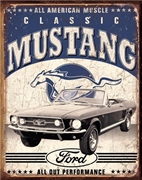 Ford Classic Mustang Metal Sign