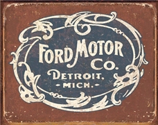 Ford Historic Logo Tin Sign